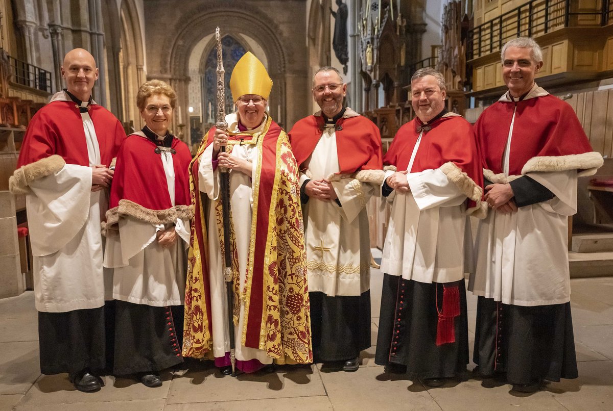 Bishop, Archdeacons and Llandaff Cathedral clergy team