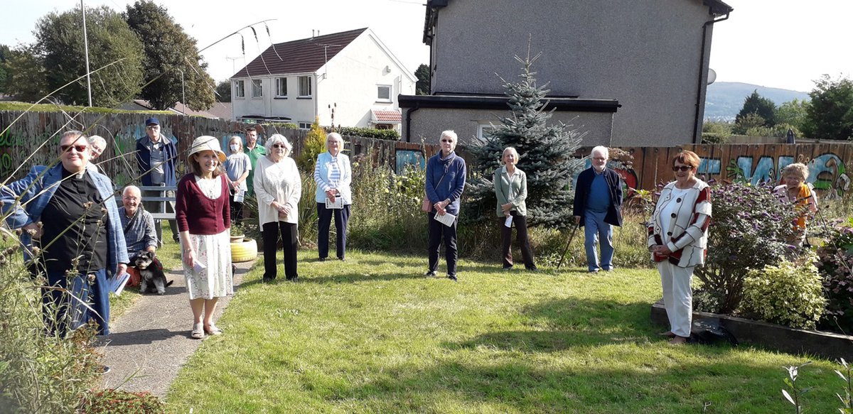 Outdoor service in Caerphilly benefice