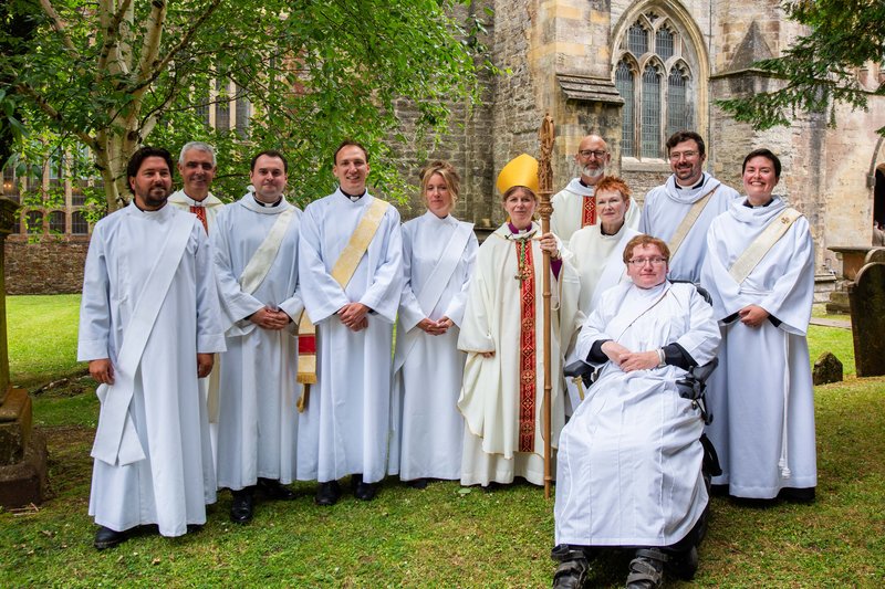 Deacons with Archdeacons and the Bishop of Llandaff.jpg