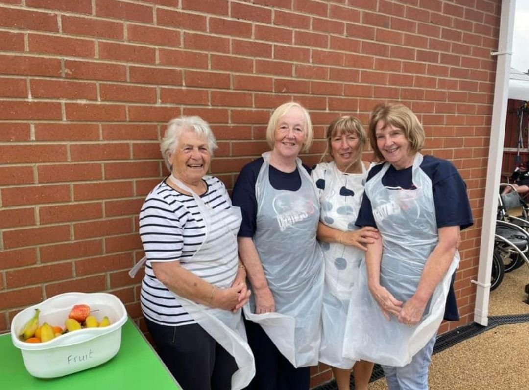 Volunteers at the Penrhiwceiber Fit and Fed Project