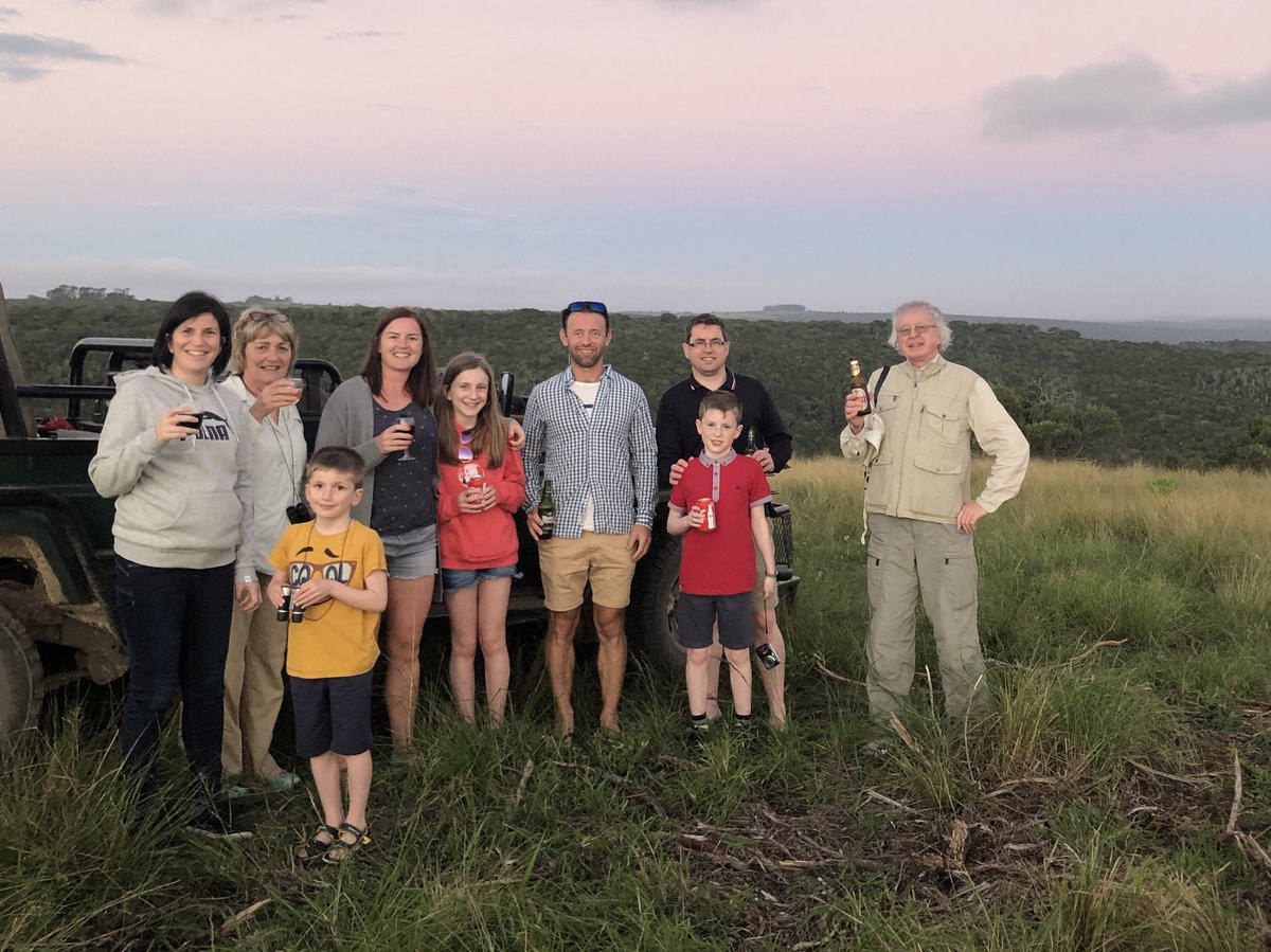 Julia Lewis, Diocesan Board of Finance member with her family on a safari