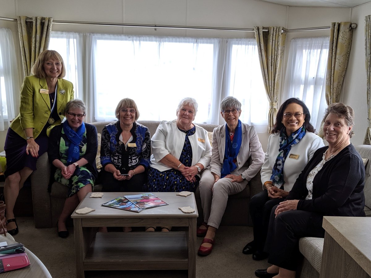 Members of Llandaff Mothers' Union at Porthcawl caravan 2019