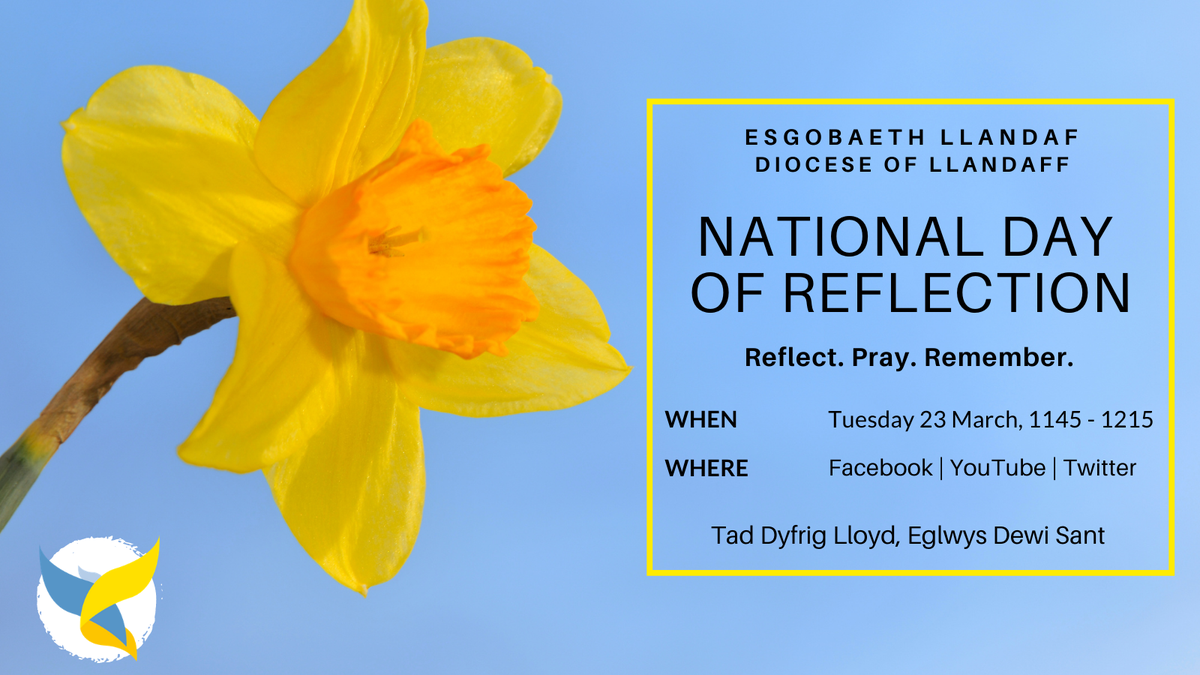 National Day of Reflection on Facebook, Youtube and Twitter on Tuesday 23rch March, 11.45-12.15