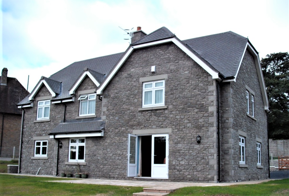 Exterior view of the vicarage at Ystrad Mynach