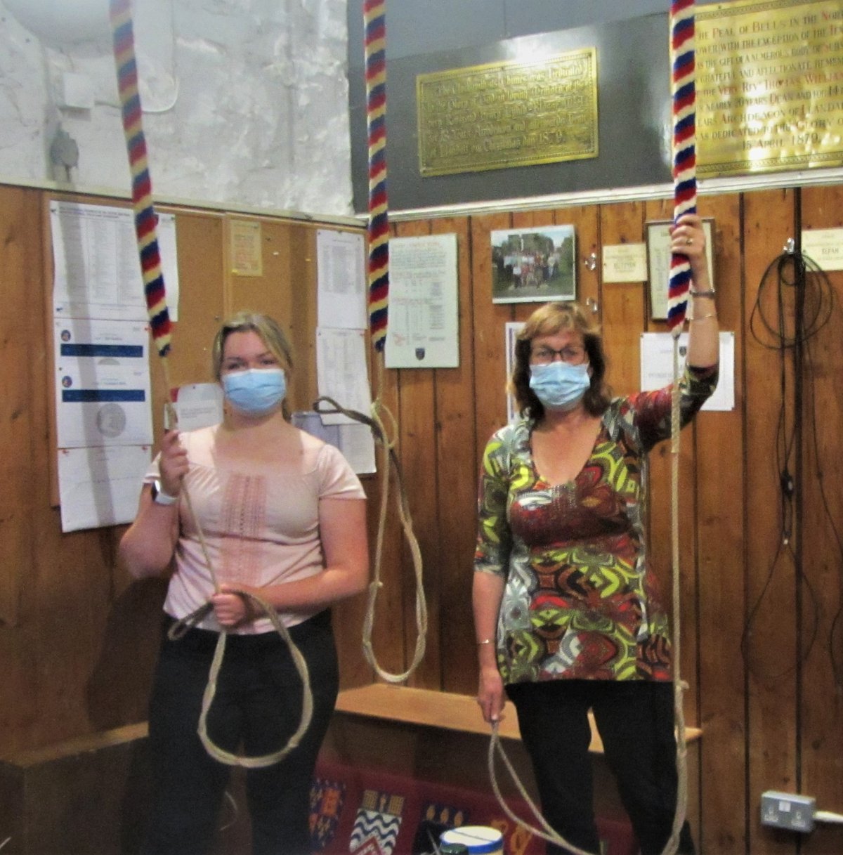 Bellringers at Llandaff Cathedral