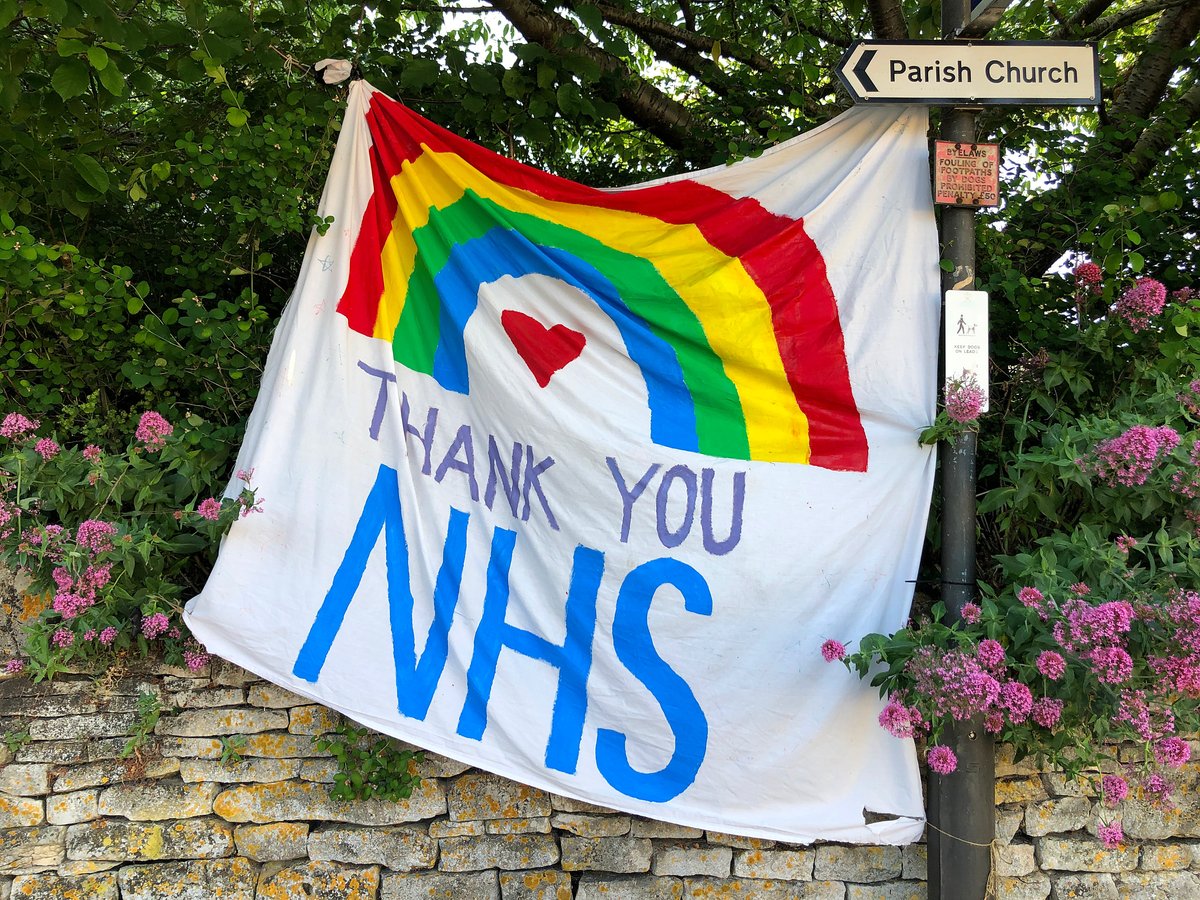 Thank You NHS rainbow banner