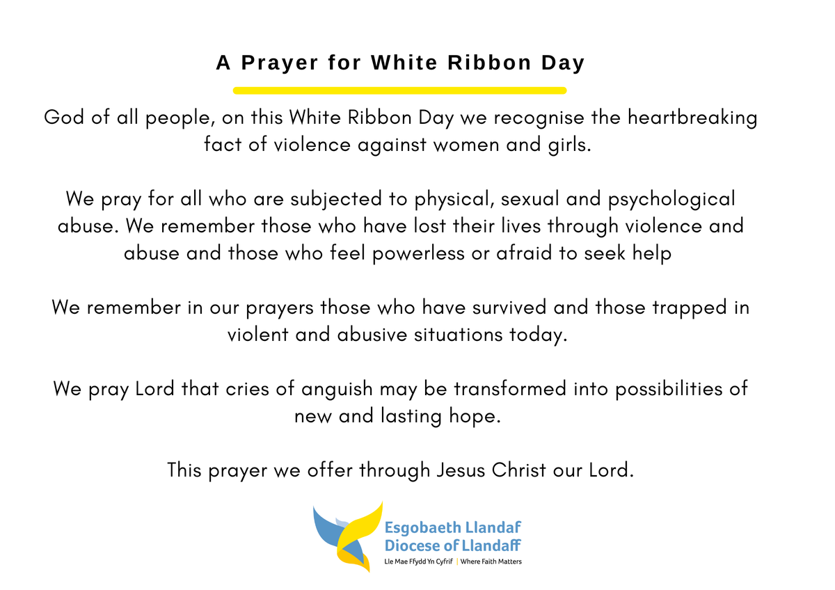 A Prayer for White Ribbon Day